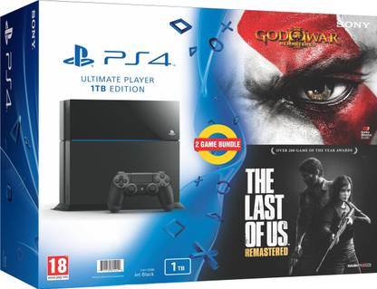 SONY PlayStation 4 (PS4) 1 TB with God of War III and The Last of Us Remastered