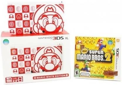 NINTENDO 3DS XL Mario White Edition