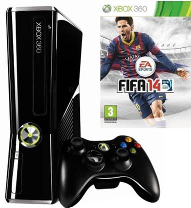 MICROSOFT Xbox 360 4 GB with FIFA 14, Forza 4, Fruit Ninja, Kinect Adventures