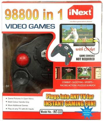 Inext 98800 in 1 Video Game - INT333 with Combate+Shooting+Sports+Racing Action+Puzzles & More