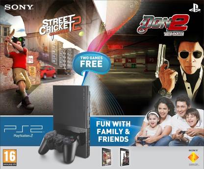 SONY PlayStation 2 (PS2) with Street Cricket-2, Don-2