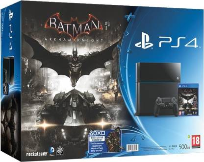 SONY PlayStation 4 (PS4) 500 GB with Batman Arkham Knight Bundle