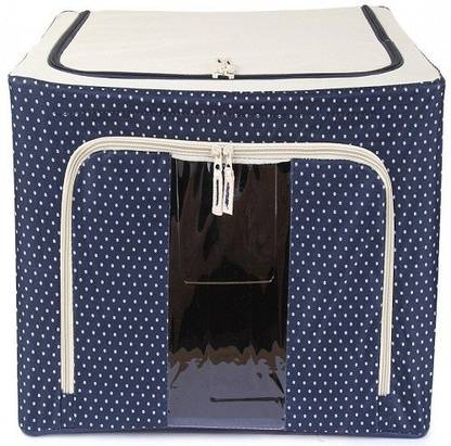 KUBER INDUSTRIES Designer Saree Cover /Lehenga/Woolens Storage Box with Steel Frames - Dotted SKU007610