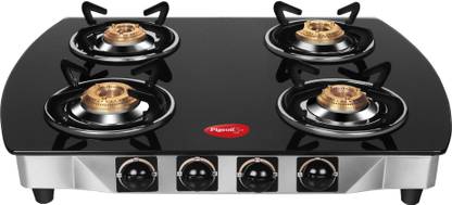 Pigeon Blackline Oval Glass, Stainless Steel Manual Gas Stove