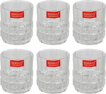 SOOGO (Pack of 6) SG011 Glass Beer Glass