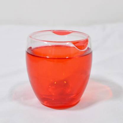 PackNBuy Double-Walled Shot Glass for Wine Vodka Whisky - RED COLOR Glass Beer Mug