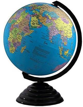 Shrih Latitude And Longitude Lines Desk & Table Top Political World Globe
