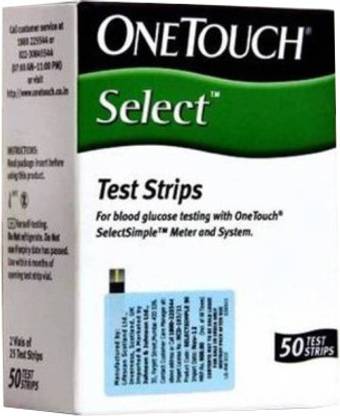 Johnson & Johnson One Touch Select 50 Glucometer Strips