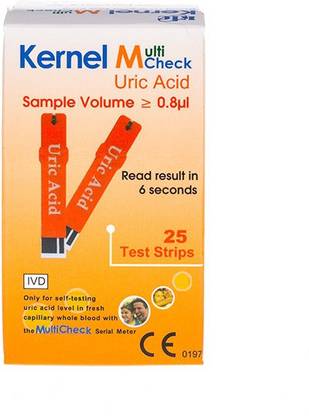 KERNEL MultiCheck Uric Acid Test Strips 25 Glucometer Strips