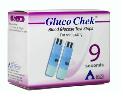 Gluco Chek Test Strips 50 Glucometer Strips
