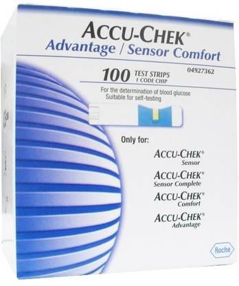 ACCU-CHEK Sensor Comfort Test Strips - 100 100 Glucometer Strips