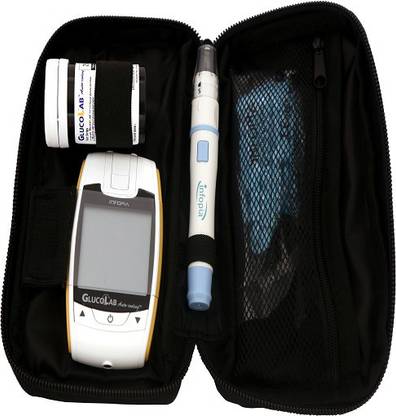 Infopia Blood Glucose Monitroing System. Fully automatic coding. 5 seconds result. 1.0 µl blood sample. With 25 strips and 25 lancets Glucometer