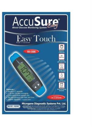AccuSure Accusure Easy Touch Glucometer