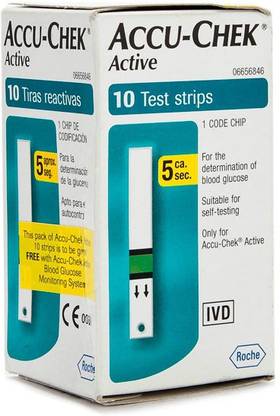 ACCU-CHEK Active Test Strips - 10 10 Glucometer Strips