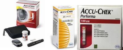 ACCU-CHEK Performa Nano 100 STRIPS + 25 Softclik Lancet Super Combo!! With Glucometer