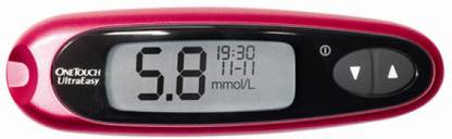 JOHNSON'S Ultra Easy Meter With 60 Strips Glucometer