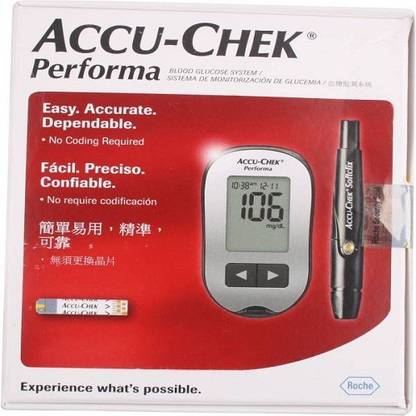 ACCU-CHEK Performa Meter With 50 Strips only without 10 strips Glucometer
