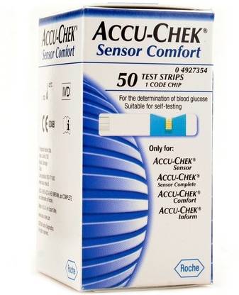 ACCU-CHEK Sensor Comfort Test Strips - 50 50 Glucometer Strips
