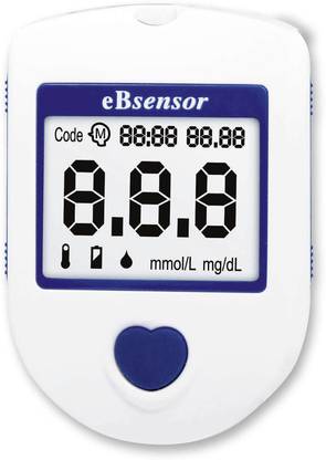 eBsensor Blood Glucose Monitoring System With 250 Strips Glucometer