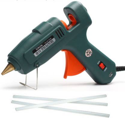 Siron Professional Dual 60 and 100 watt with 3 Sticks Hot Melt Dual Temperature Corded Glue Gun