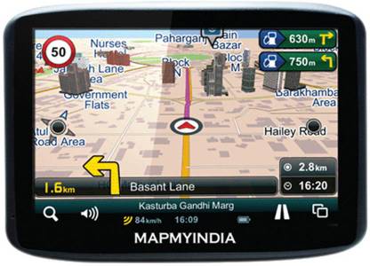 MapmyIndia LX356 -5inch 3D Touchscreen GPS Navigation Inbuilt Reverse Camera Support GPS Device