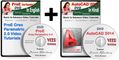 veertutorial Autocad 2014 + Proe Creo Paramatric 2.0 - Basic To Advanced Video Training VT7 Graphic Software