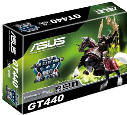ASUS GeForce GT 440 GDDR5 1 GB NVIDIA Chipset 128 bit 822 MHz Graphics Card