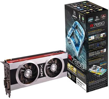 XFX R7850 DDR5 2 GB AMD/ATI Chipset 256 Bit 860 MHz Graphics Card