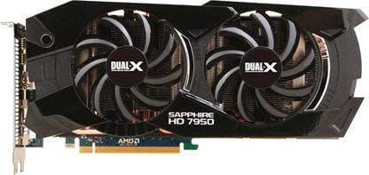 Sapphire HD 7950 3GB GDDR5 With Boost GDDR5 3 GB AMD/ATI Chipset 384 bit 850 MHz Graphics Card