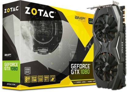 ZOTAC GEOFORCE GTX 1080 AMP EDITION GDDR5X 8 GB NVIDIA Chipset 256 bit 1822 MHz Graphics Card