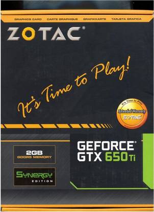 ZOTAC GTX 650 Ti Synergy Edition 2GB 128-bit DDR5 Graphics Card