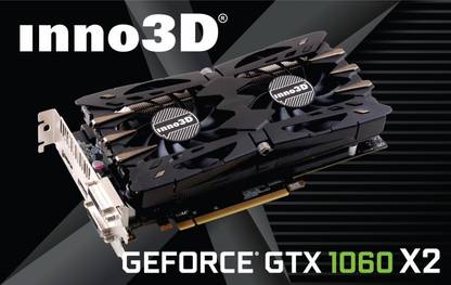 Inno3D Inno3D GeForce GTX 1060 X2 GDDR5 6 GB NVIDIA Chipset 192 bit 1506 MHz Graphics Card