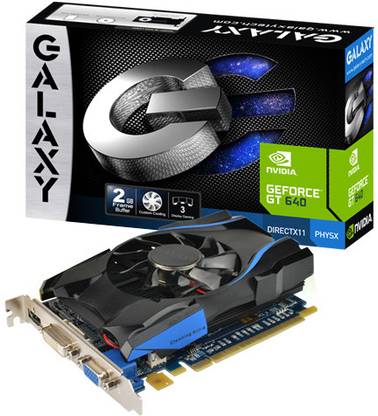 GALAXY GeForce GT 640 DDR3 2 GB NVIDIA Chipset 128 Bit 900 MHz Graphics Card