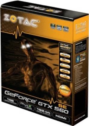 ZOTAC GeForce GTX 560 (ZT-50901-10M) DDR5 1 GB NVIDIA Chipset 192 bit 746 MHz Graphics Card