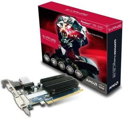 Sapphire R5 230 DDR3 1 GB AMD/ATI Chipset 64 bit 625 MHz Graphics Card