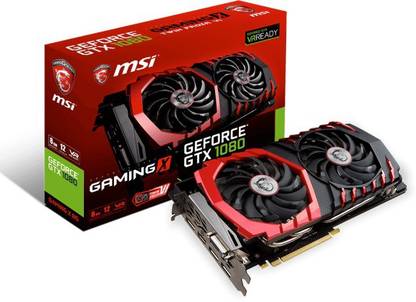 MSI GTX 1080 GAMING X 8G GDDR5X 8 GB NVIDIA Chipset 256 bit 10108 MHz Graphics Card