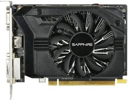 Sapphire Radeon R7 250 with Boost R7 250 2GB DDR3 DDR3 2 GB AMD/ATI Chipset 128 bit 1000 MHz Graphics Card