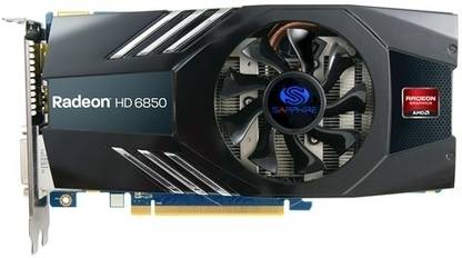 Sapphire Radeon HD 6850 GDDR5 1 GB AMD/ATI Chipset 256 bit 775 MHz Graphics Card