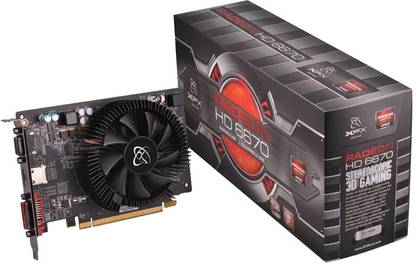 XFX Radeon HD 6670 DDR5 1 GB AMD/ATI Chipset 128 bit 800 MHz Graphics Card