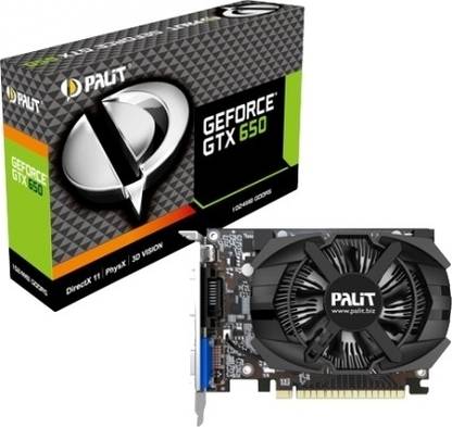 Palit GeForce GTX 650 GDDR5 1 GB NVIDIA Chipset 128 bit 1058 MHz Graphics Card
