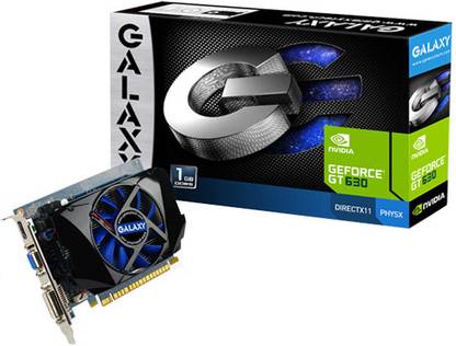GALAXY GeForce GT 630 GDDR5 1 GB NVIDIA Chipset 128 Bit 810 MHz Graphics Card