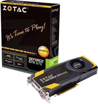 ZOTAC NVIDIA GeForce GTX 670 4 GB DDR5 Graphics Card
