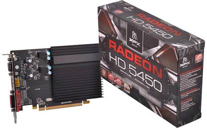 XFX Radeon HD 5450 DDR3 2 GB AMD/ATI Chipset 64 bit 650 MHz Graphics Card