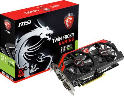 MSI TWIN FROZR GeForce GTX 750Ti/N750Ti TF 2GD5/OC 2 GB GDDR5 Graphics Card