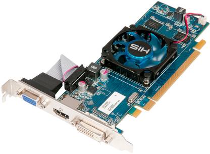 HIS Radeon HD 6450 GPU DDR3 1 GB AMD/ATI Chipset 64 bit 625 MHz Graphics Card