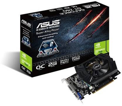 ASUS Asus Gt 740 Oc 2gb Ddr5 GDDR5 2 GB NVIDIA Chipset 128 bit 1033 MHz Graphics Card