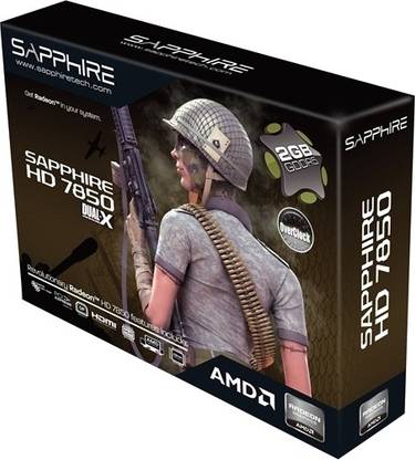 Sapphire HD 7850 HDMI OC Edition GDDR5 2 GB AMD/ATI Chipset 256 bit 920 MHz Graphics Card