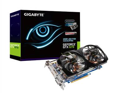 Gigabyte NVIDIA GeForce GTX 670 2 GB GDDR5 GV-N670WF2-2GD Graphics Card
