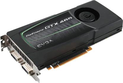 EVGA GeForce GTX 465 GDDR5 1 GB NVIDIA Chipset 256 bit 607 MHz Graphics Card