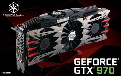 Inno3D GeForce GTX 970 OC DDR5 4 GB NVIDIA Chipset 256 bit 1152 MHz Graphics Card